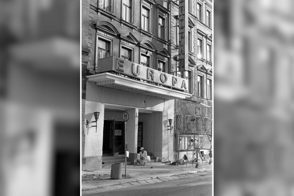 Die historische Aufnahme zeigt das Europakino an der Hainstraße im Jahr 1990.