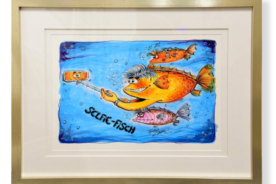 Der "Selfie-Fisch" von Frank Zander.