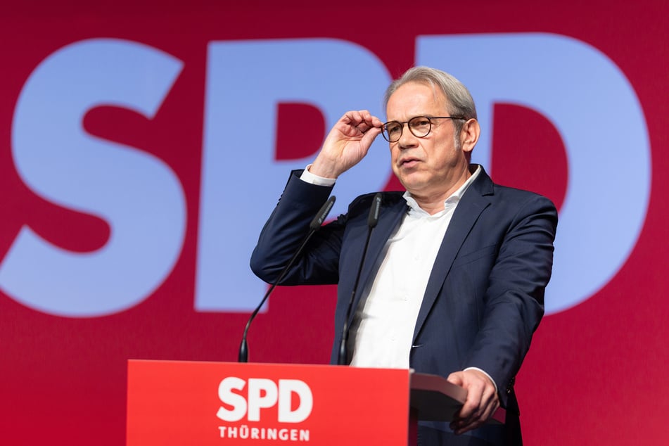 In Zukunft Mitglied einer Brombeer-Koalition: Georg Maier (57), Thüringer SPD-Parteichef und Thüringens geschäftsführender Innenminister. (Archivbild)