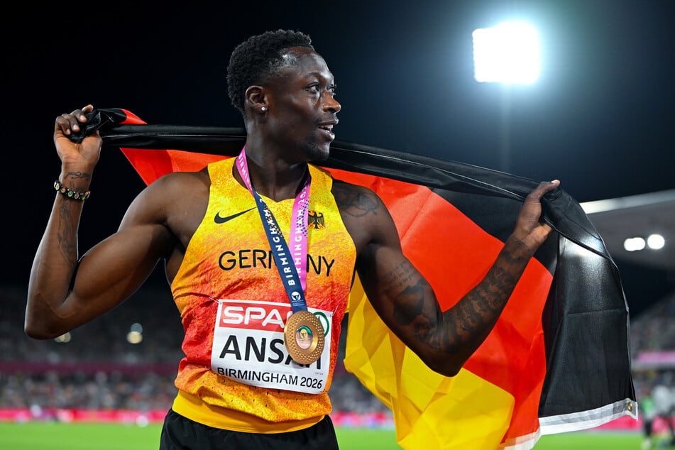 Owen Ansah (25) sprintete in Birmingham zu EM-Gold über 200 Meter.