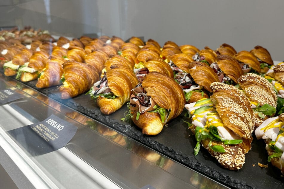 Neben herzhaften Croissants...