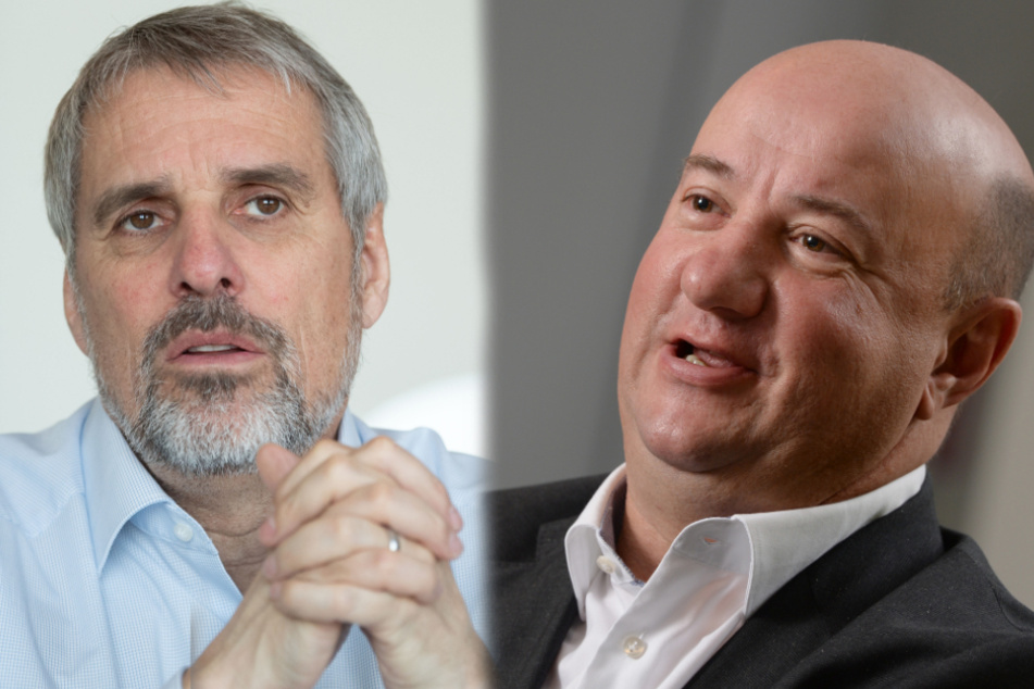 Daimler-Personalvorstand Wilfried Porth (links im Bild) und Gesamtbetriebsratschef Michael Brecht.