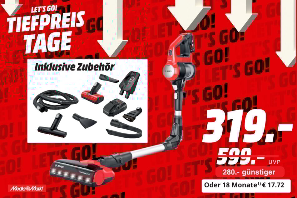 Bosch-Staubsauger für 319 statt 599 Euro.