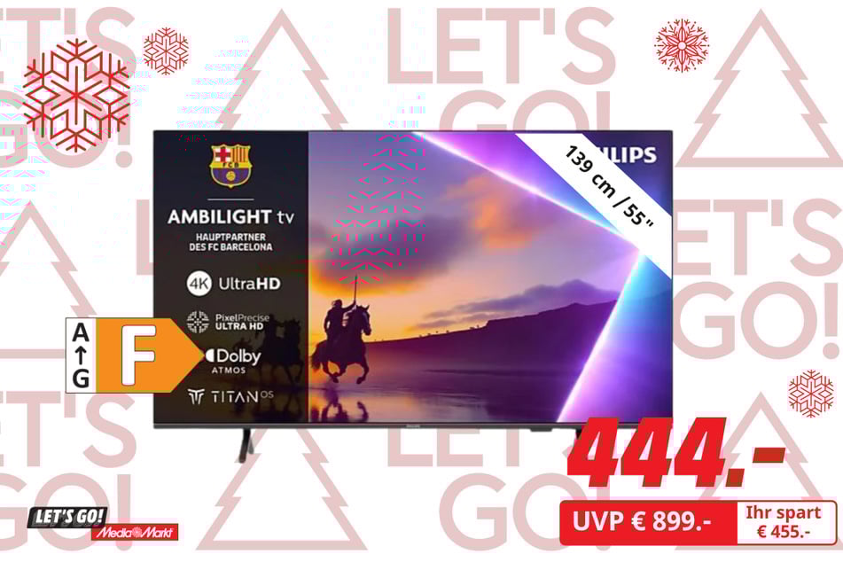 55-Zoll Philips-Fernseher 55PUS8550/12 für 444 statt 899 Euro.