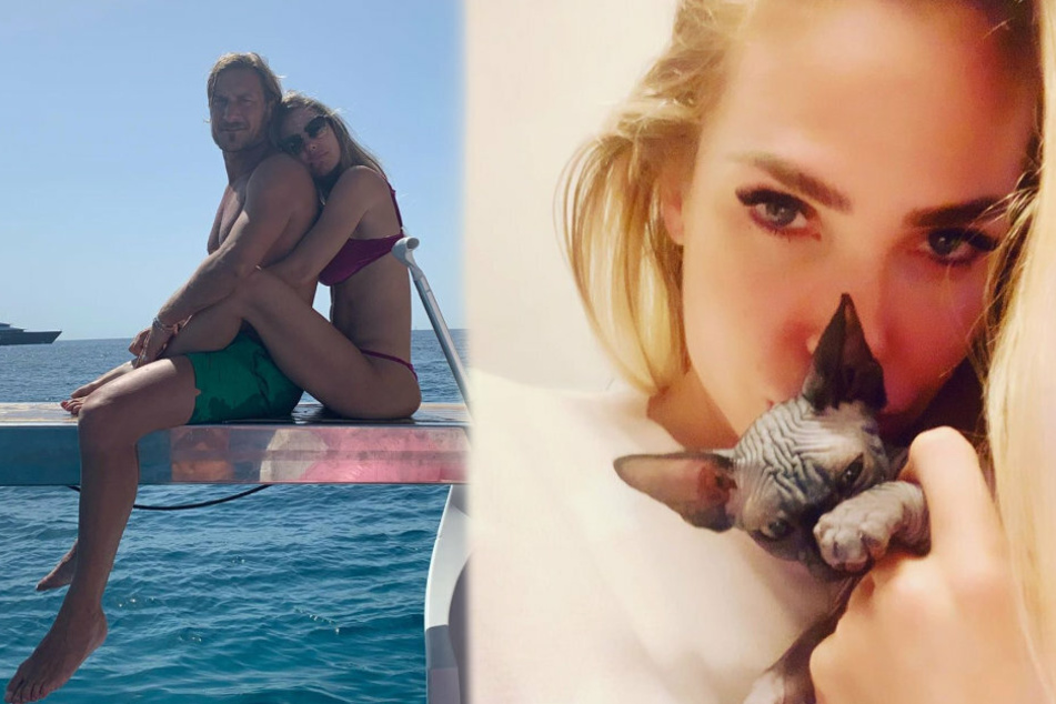 Die beiden wirken auf Instagram doch so glücklich (links) - aber eine Nacktkatze zerstörte dieses Glück beinahe! (rechts)