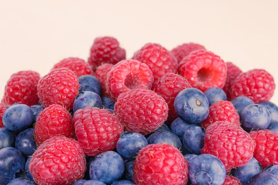 Himbeeren und Heidelbeeren belegen Platz 11 der beliebtesten Obstsorten der Deutschen.