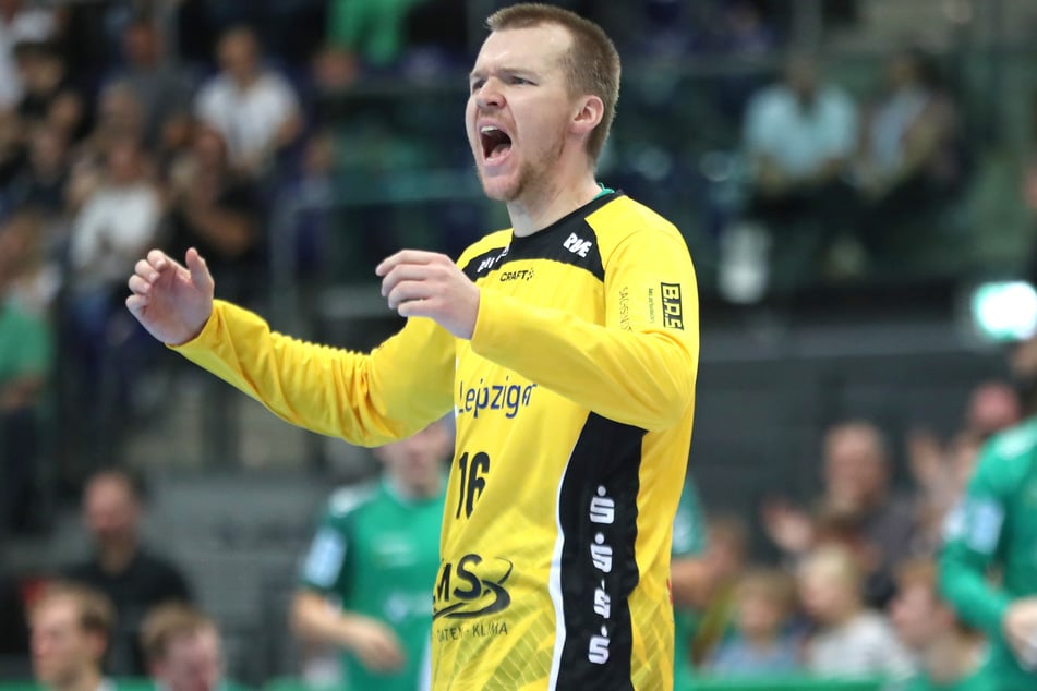 Neuzugang Torwart Tomas Mrkva (36, SC DHfK Leipzig) hielt sein Team durch zahlreiche bärenstarke Paraden im Spiel.