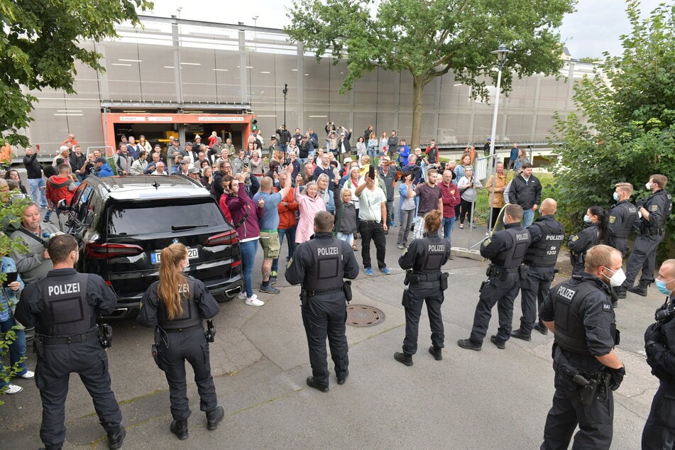 Zu heftigen Protesten kam es vor zwei Wochen beim Besuch des Ministerpräsidenten in Freiberg.