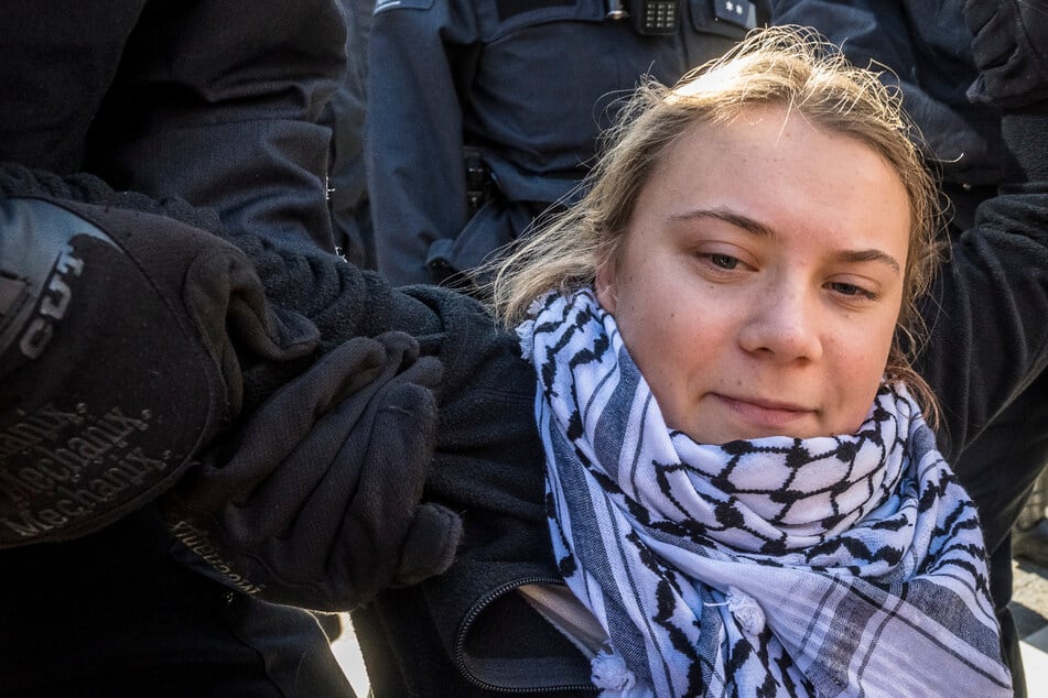 Greta Thunberg: Sitzblockade fürs Klima: Greta Thunberg bei Demonstration festgenommen