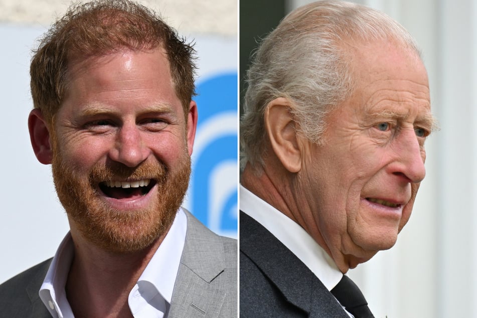 Prince Harry (l.) may be reuniting with his father, King Charles, after nearly two years of separation, as the monarch has caught a surprise flight home!