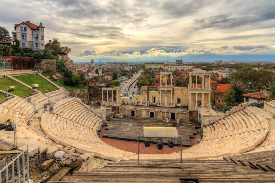 Bulgarien: Das antike Theater in Plowdiw ist durch Corona wie ausgestorben.