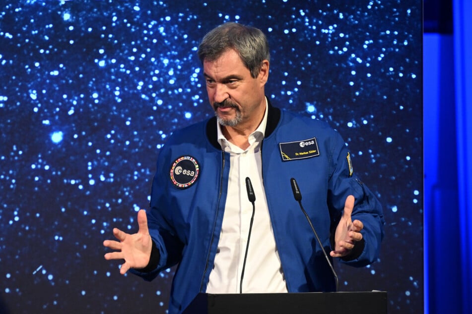 Bayerns Ministerpräsident Markus Söder sieht den Mond nur als Zwischenschritt in Richtung Mars.