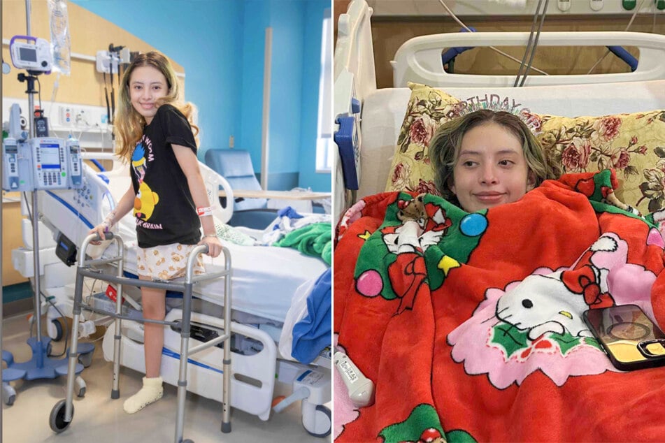 Infolge eines seltenen Tumors musste das Bein von Jasmine Ramirez (14) im Dezember 2025 amputiert werden.