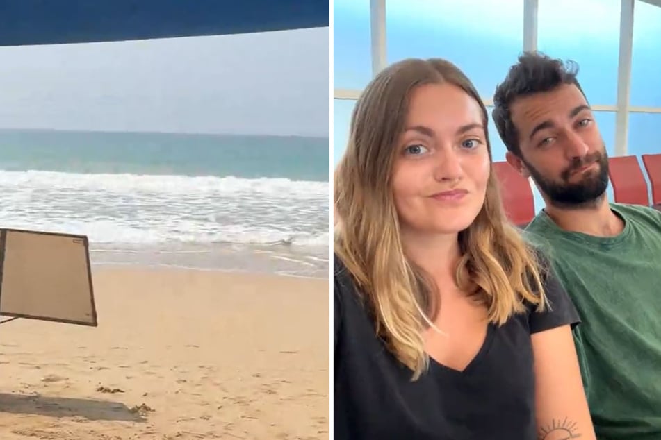 Noémie (27) und ihr Freund Robin (27) hatten sich auf ein Bad im Indischen Ozean gefreut. Doch der schöne Schein trügt.