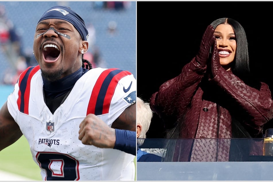 Cardi B supports Stefon Diggs at Patriots game amid paternity rumors