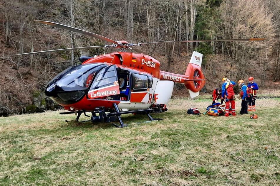 Der Hubschrauber Christoph 62 brachte die erhoffte Rettung.