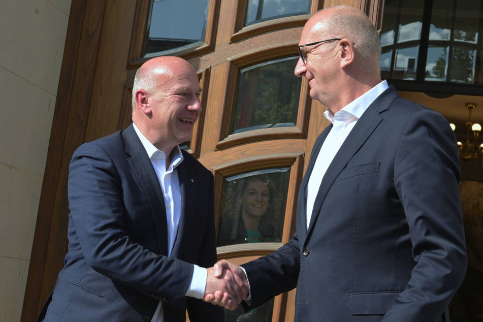 Brandenburgs Ministerpräsident Dietmar Woidke (61, SPD) hat am Dienstag Berlins Regierenden Bürgermeister Kai Wegner (50, CDU) zum Antrittsbesuch in Potsdam empfangen.