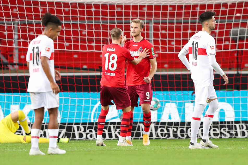 Sebastian Andersson nach einem seiner bislang zwei Tore für den 1. FC Köln.