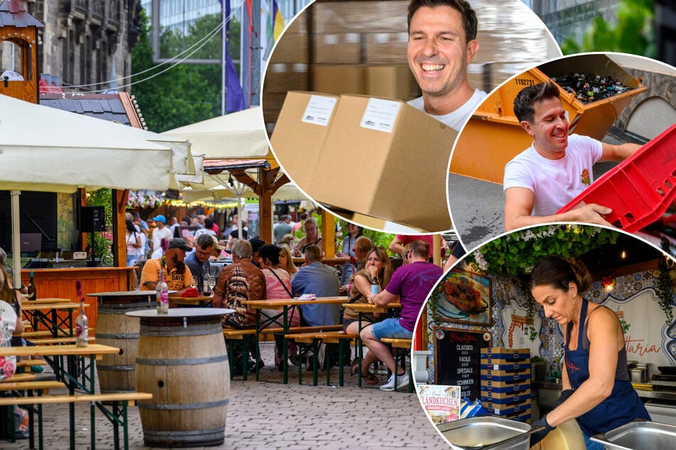 Chemnitz: Blick hinter die Kulissen: Die langen Tage der Gastronomen beim Chemnitzer Weinfest