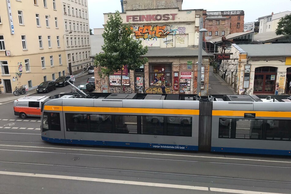 Zu dem Unfall kam es auf der Karl-Liebknecht-Straße vor dem Gelände der "Feinkost".