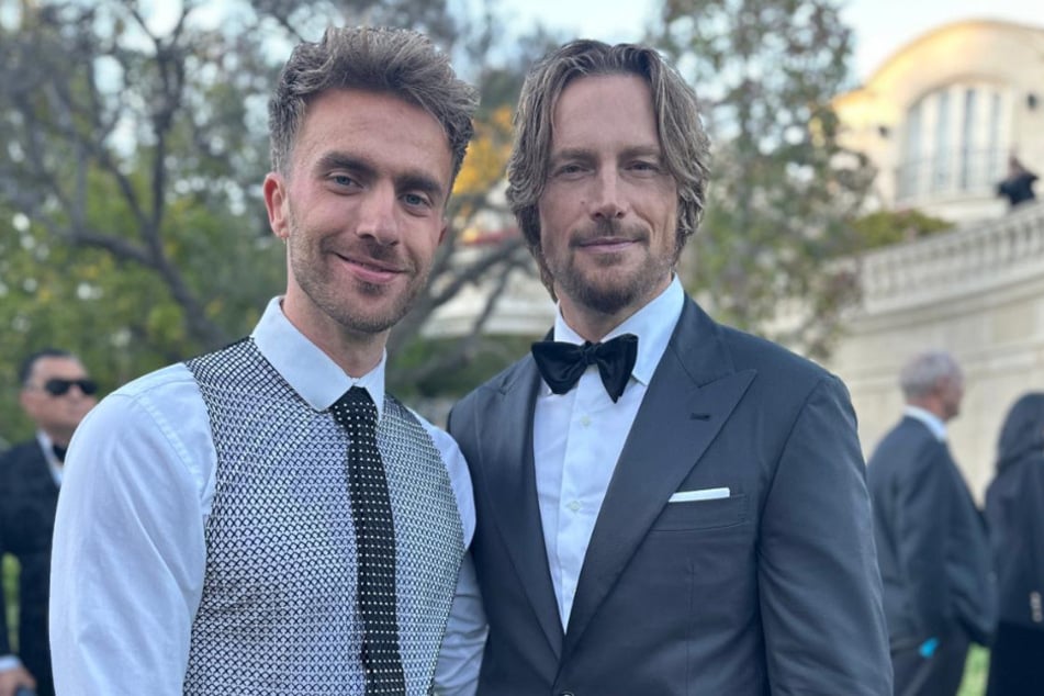 Felix Nieder with model and ex-partner of Halle Berry, Gabriel Aubry (48), at this year's Global Impact Awards in Los Angeles.