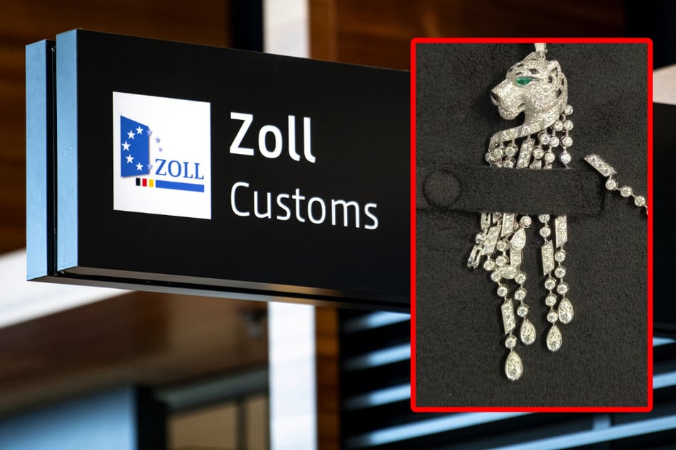 Unter anderem dieses Collier wurde vom Zoll am Flughafen sichergestellt.