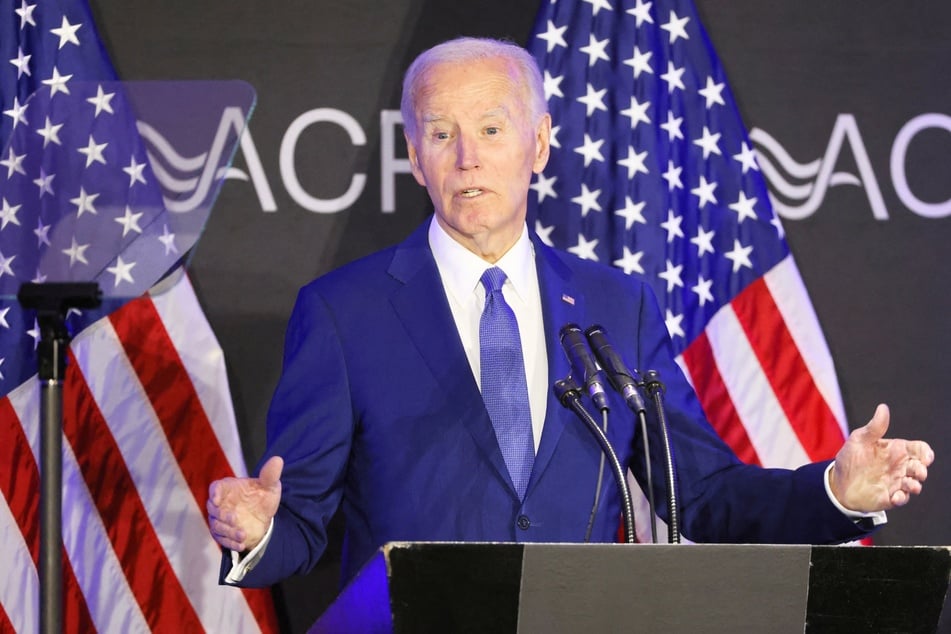 Former President Joe Biden speaks during a conference of the Advocates, Counselors and Representatives for the Disabled in Chicago, Illinois, on April 15, 2025.