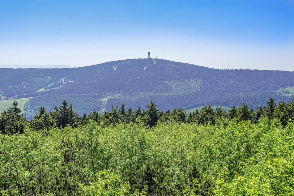 Der Keilberg (Klinovec) im Erzgebirge.