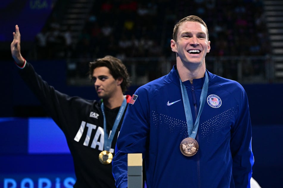 Ryan Murphy (29) hatte bei den Olympischen Spielen gleich doppelten Grund zur Freude.