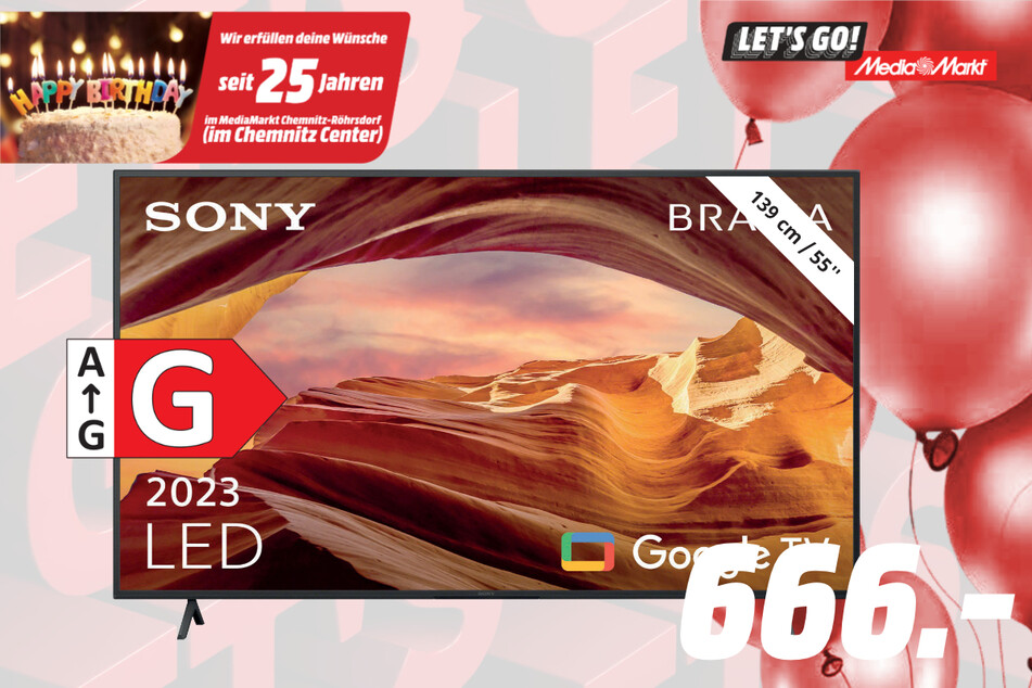 55-Zoll Sony-Fernseher für 666 Euro.