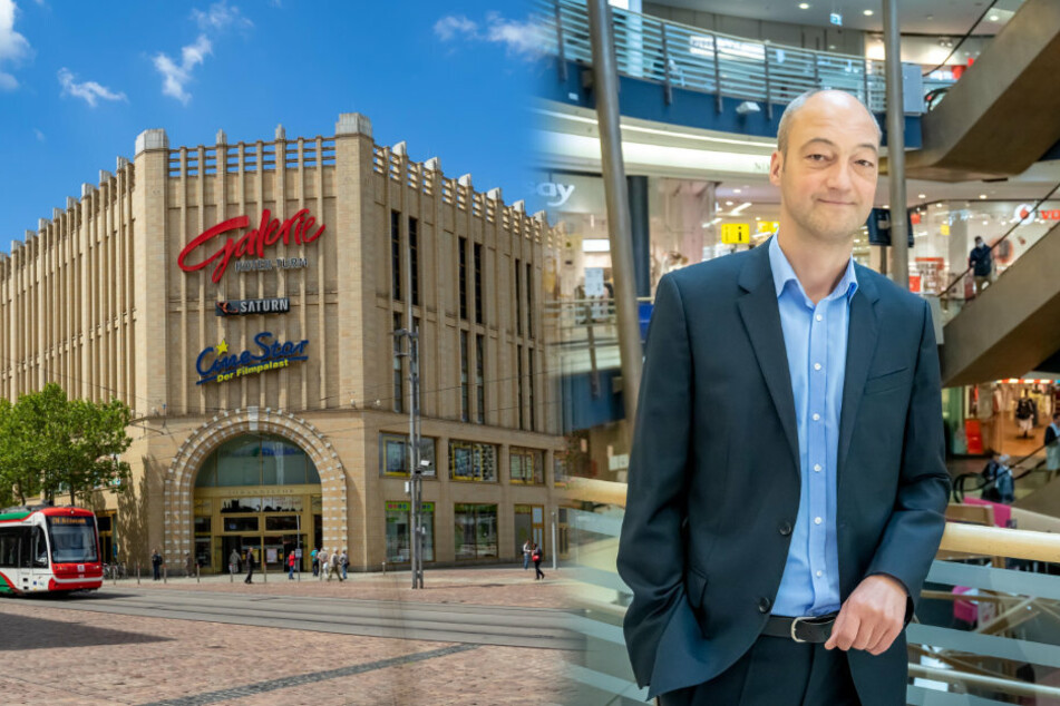 Center-Manager Jörg Knöfel (52) vermisst vor allem abends Laufkundschaft für die Galerie Roter Turm. Touristen und Kultur-Gänger würden fehlen.