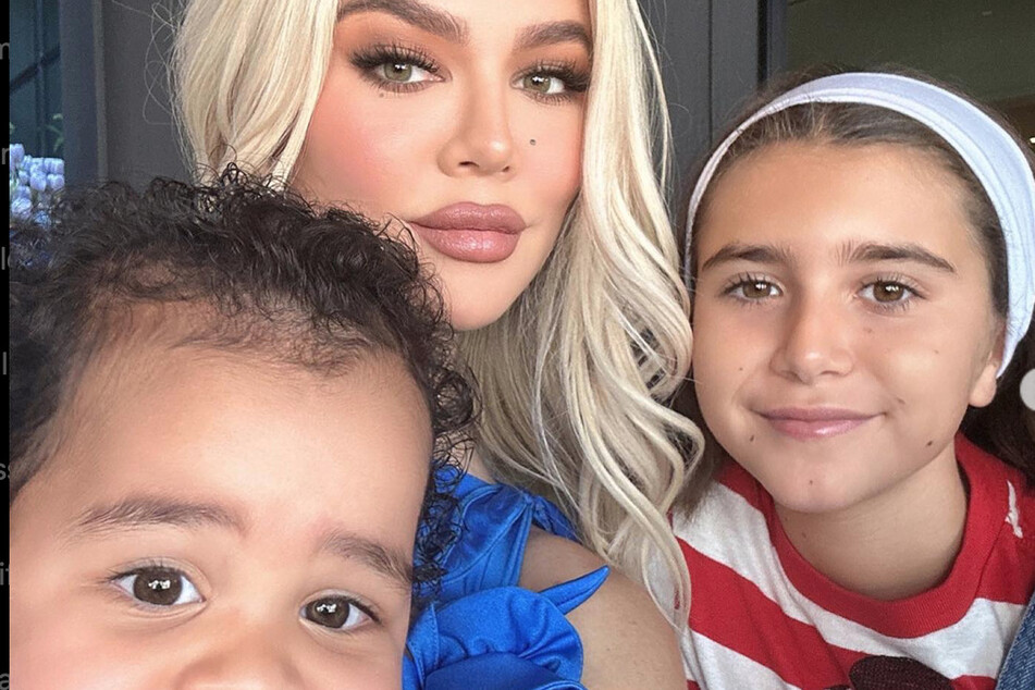 Khloé Kardashian and son Tatum posed for a sweet selfie with her niece, Penelope Disick.