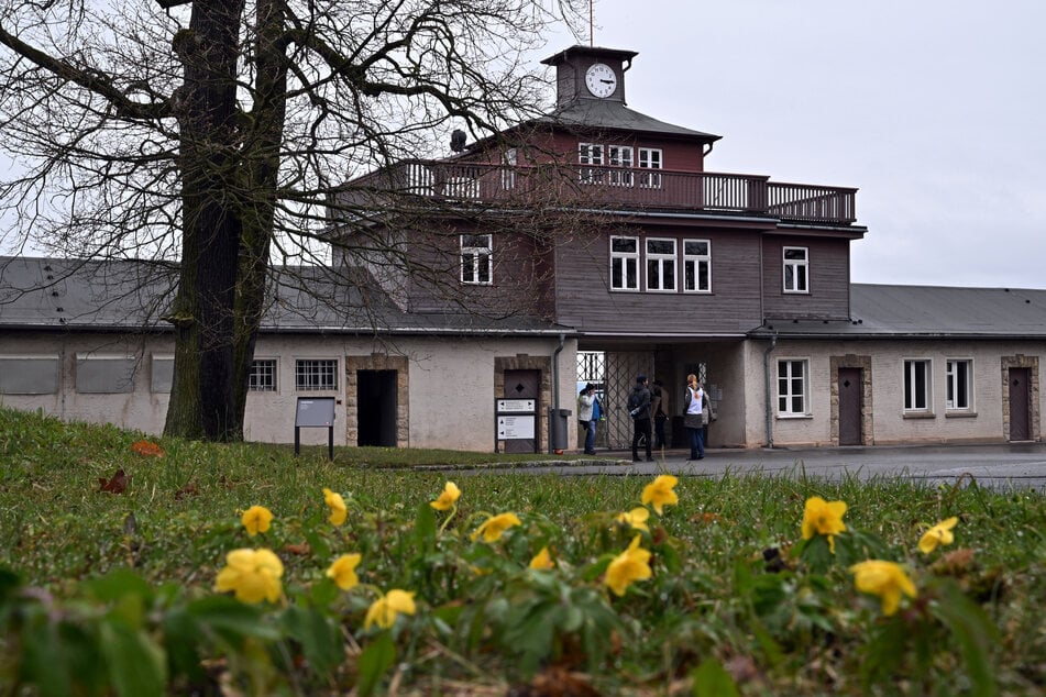 Das Lagertor des ehemaligen Konzentrationslagers Buchenwald.