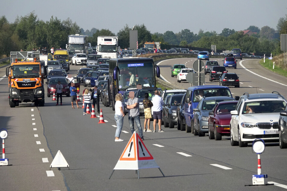 Auf der A4 kam es zu einem langen Stau.