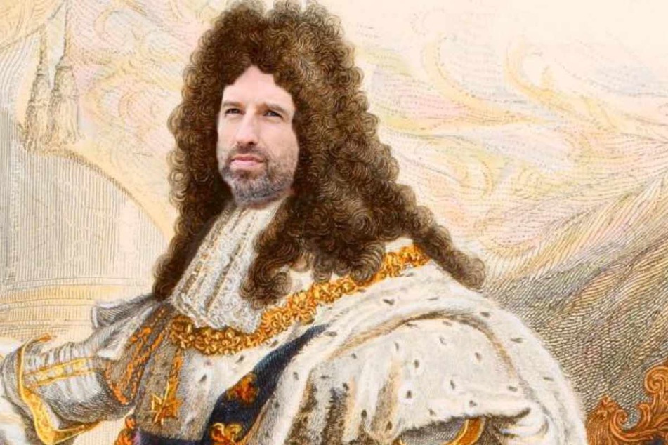 Auf seiner Facebookseite kopierte Palmer selbstironisch sein Gesicht in ein Porträt des französischen "Sonnenkönigs", Ludwig XIV. (1638-1715).