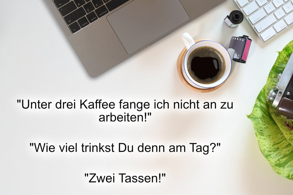 Kaffee-Logik powered by Büroalltag und Schlafmangel.