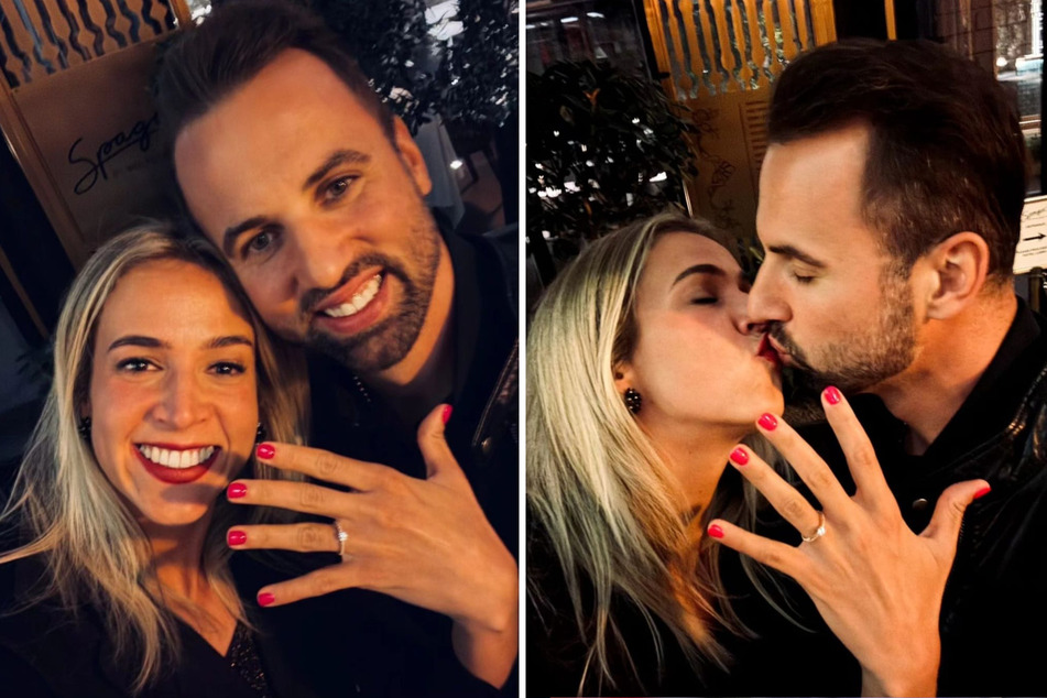 Freudestrahlend teilen Georg Grozer (38) und Helena Havelková (35) ihre Verlobung auf Instagram.