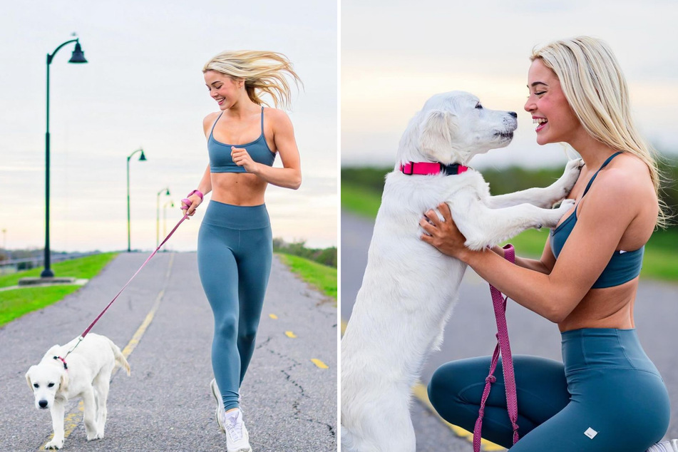 Viral modeling gig sees Olivia Dunne's puppy score big