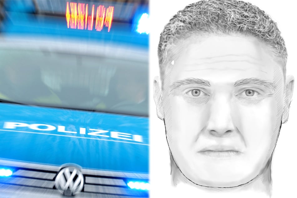 Die Polizei veröffentlichte ein Phantombild des Täters: Wer erkennt diesen Mann?