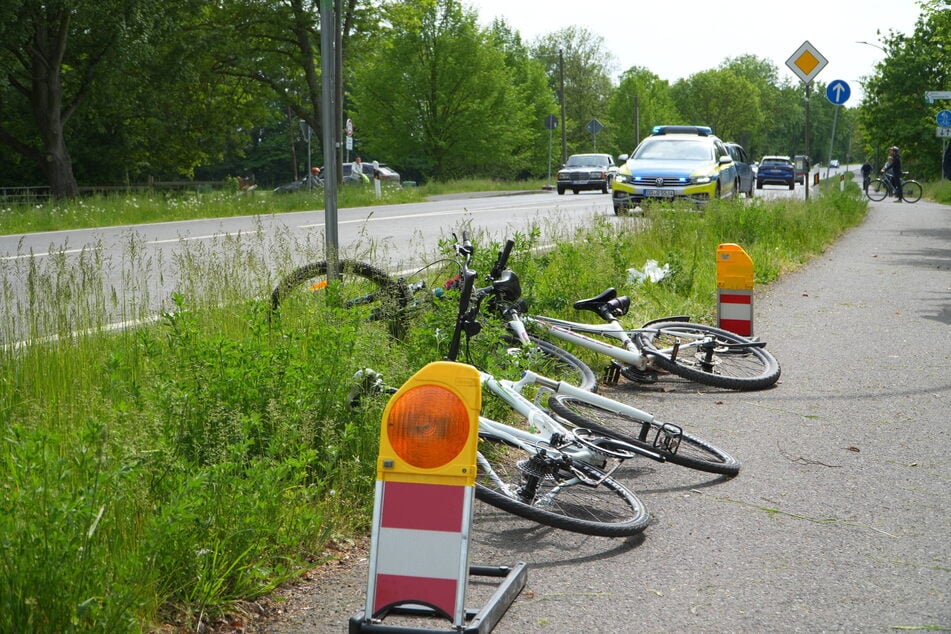 Die Polizei sperrte die Unfallstelle ab.