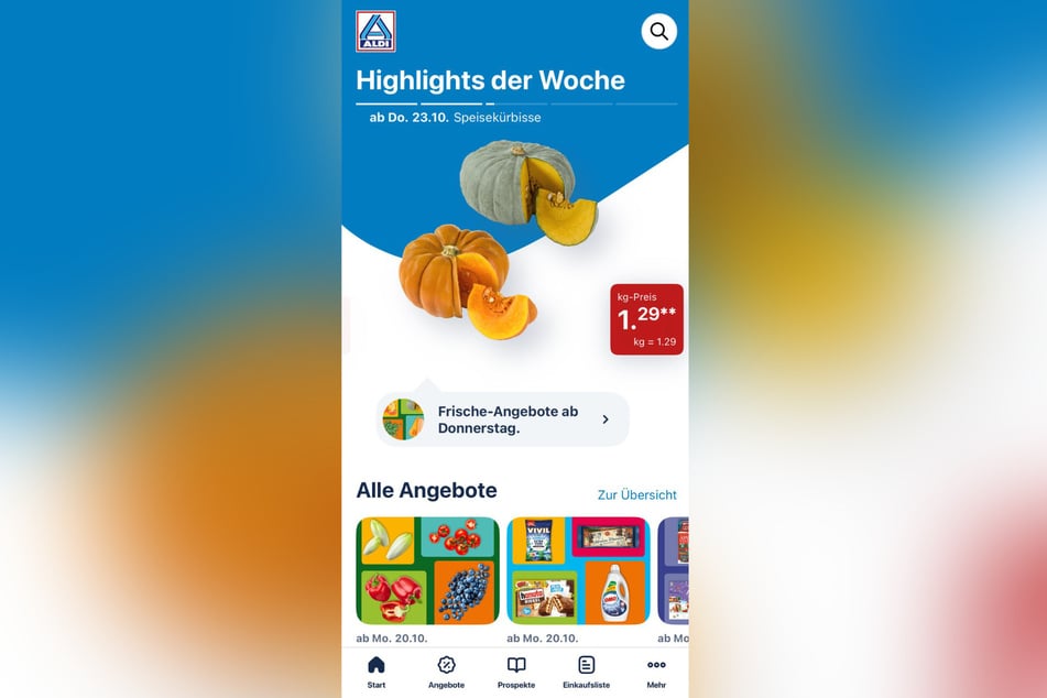 In der App von ALDI Nord finden sich bisher keine Coupons, dafür aber aktuelle Angebote oder Gewinnspiele.
