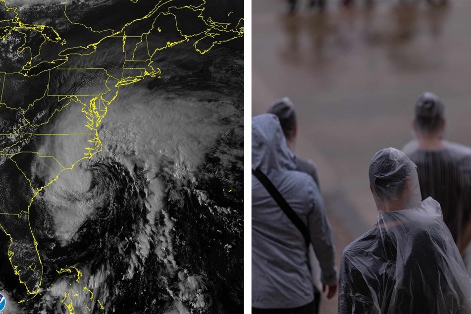 Tropical storm Ophelia made landfall in North Carolina over the weekend and its leftover winds and rains have traveled up the East Coast to New York.