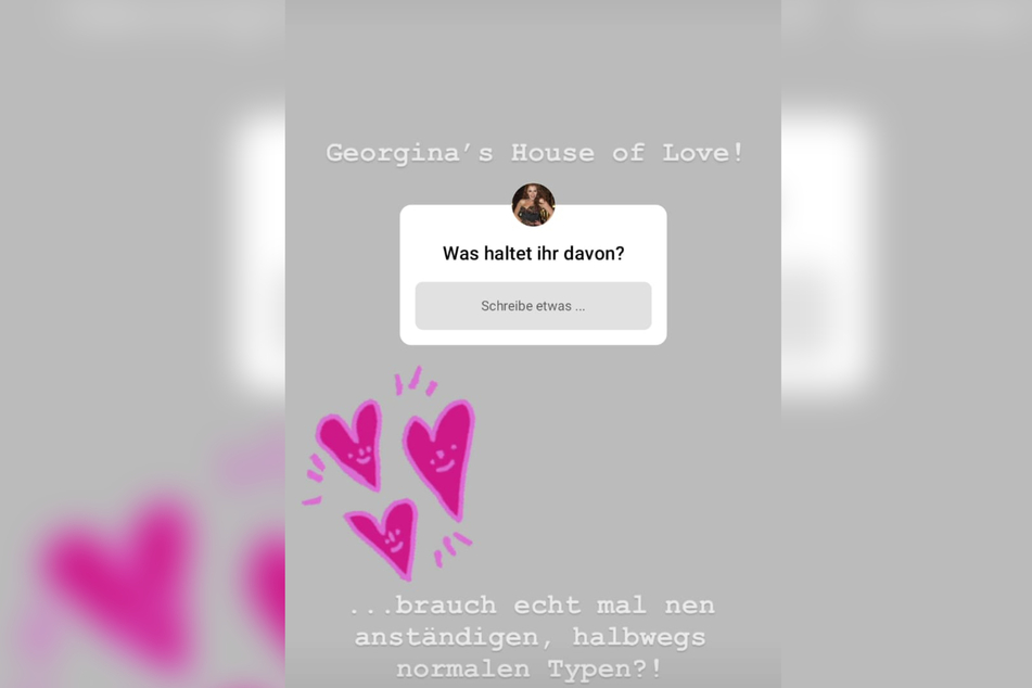 Auf Instagram liebäugelt Georgina Fleur (31) mit einem eigenen Dating-Format.