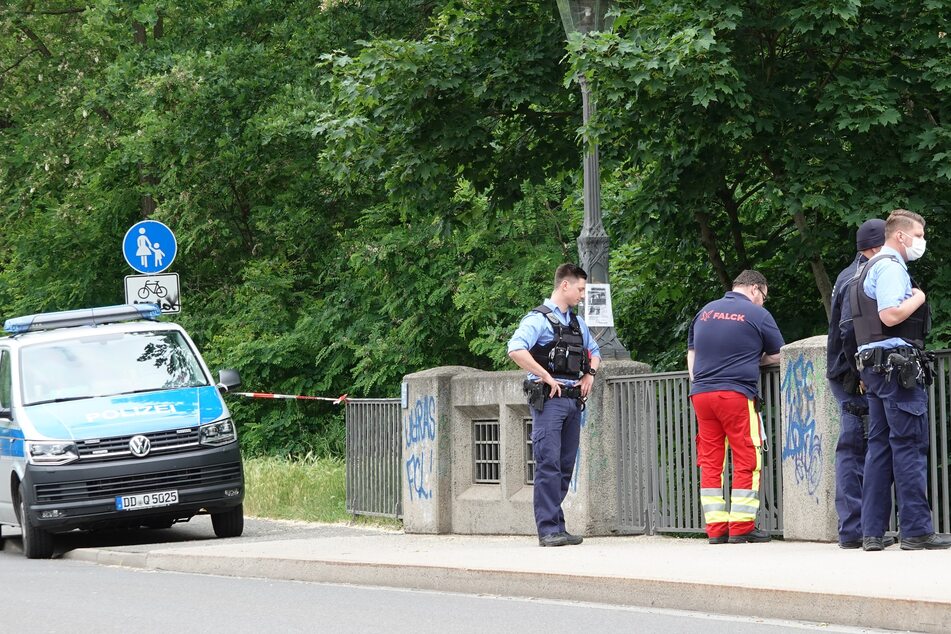 Polizeieinsatz im Leipziger Südwesten: Hier wurde am Sonntag eine Leiche gefunden.