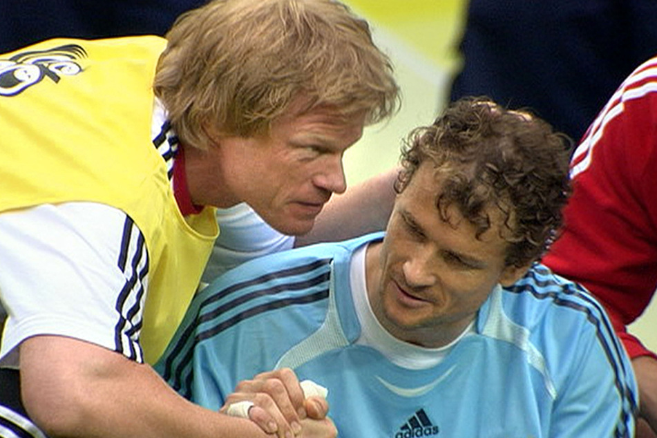 Erst bei der WM 2006 zeigten sich Oliver Kahn (l.) und Jens Lehmann versöhnlich.