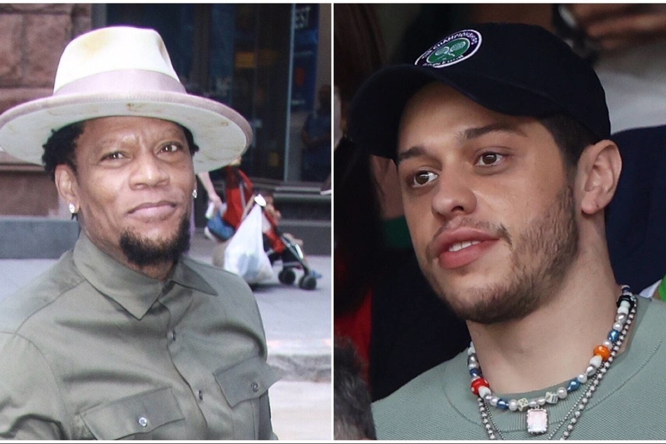On Wednesday, Ye also bashed Pete Davidson (r) and comedian D.L. Hughley (l) on Instagram in several malicious posts.