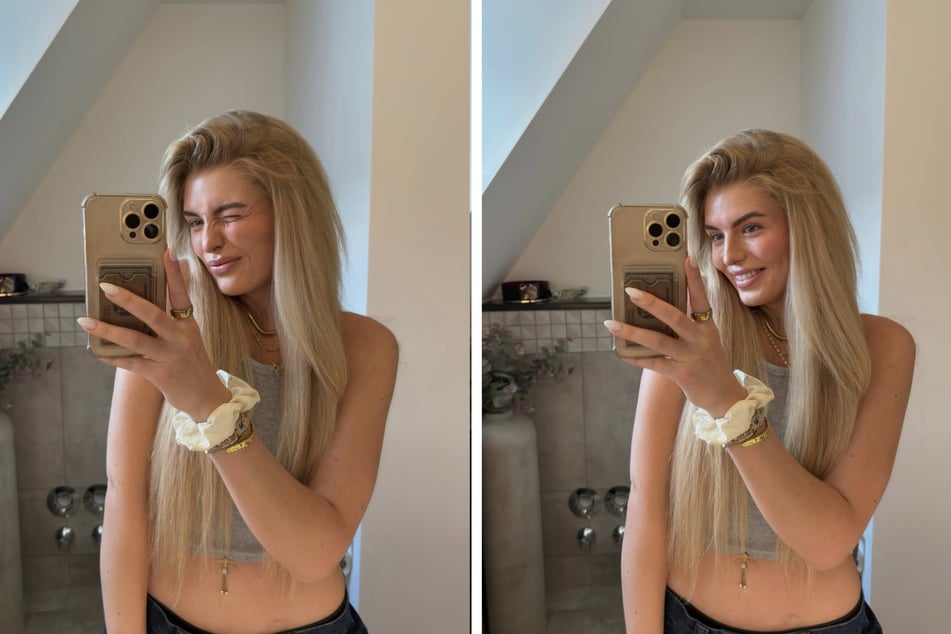 Die sichtbaren Erfolge motivieren die Blondine, weiter dranzubleiben.