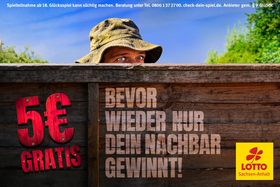Sichert Euch 5 Euro Guthaben auf Euren Ersten Tipp bei LOTTO Sachsen-Anhalt.