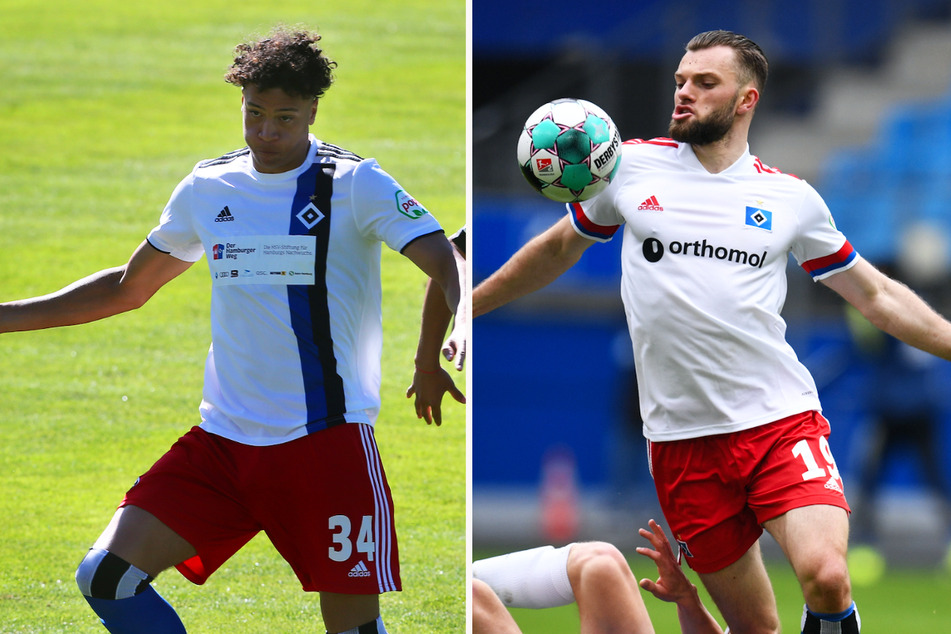 Innenverteidiger Jonas David (21, l.) und Stürmer Manuel Wintzheimer (22) haben sich mit starken Leistungen in die Startelf gespielt.