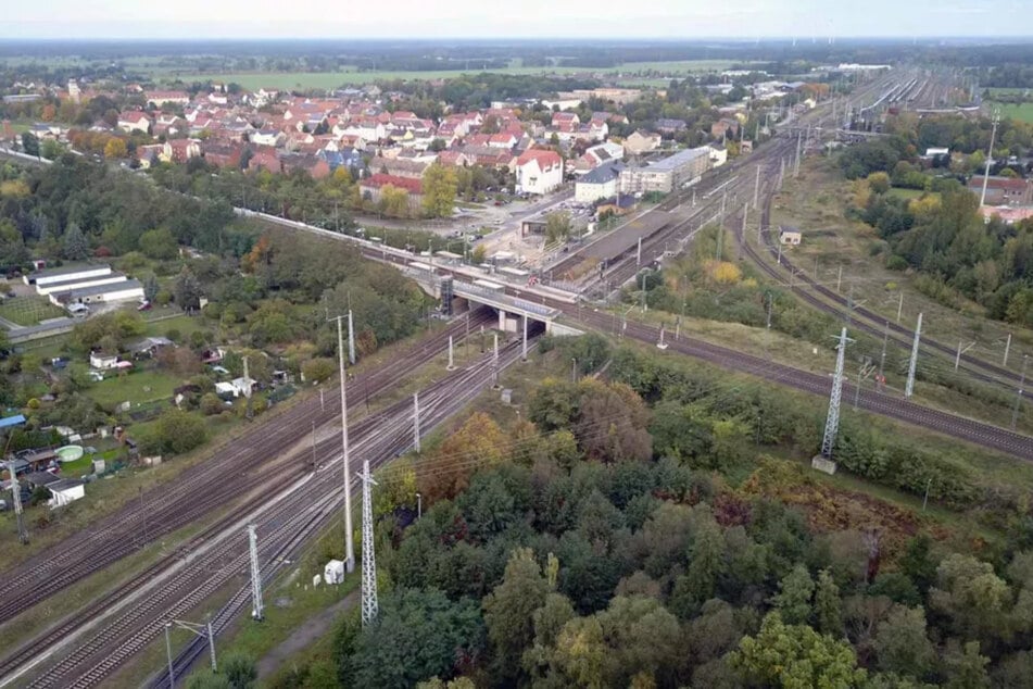 Schnittstelle des Bahnverkehrs von drei Bundesländern: der Knoten Falkenberg (Elster).